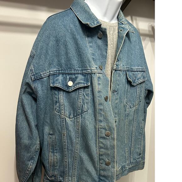 Vintage Pepsi Jacket Employee Denim Coat Size Made in Canada 80s Size Large - Picture 5 of 6